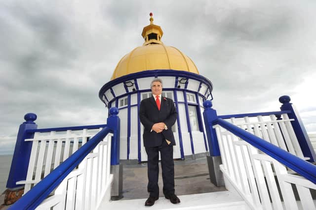 Sheikh Abid Gulzar on Eastbourne Pier (Photo from Jon Rigby)