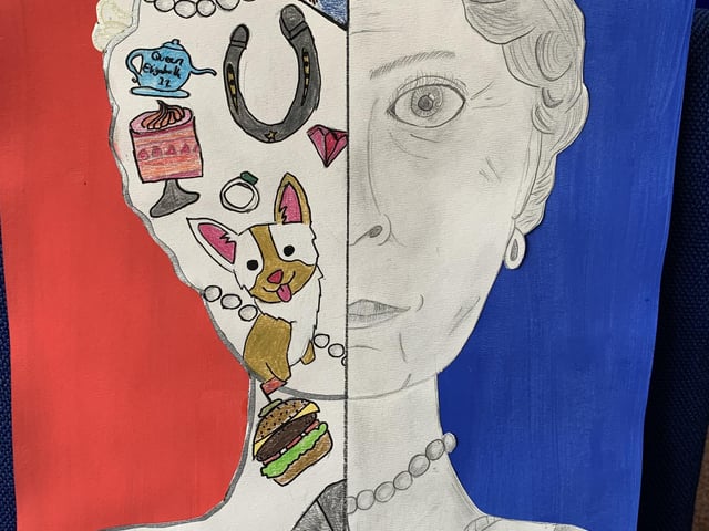 Balcombe Primary School pupils created their own interpretations of the Queen to be displayed in the school’s portrait gallery.