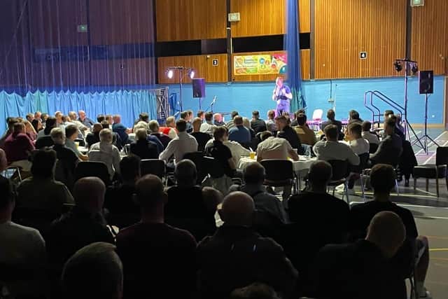 ‘An evening with Ray Parlour’ was hosted at a packed out Worthing Leisure Centre on Friday night. Photo:  Emerald Entertainment