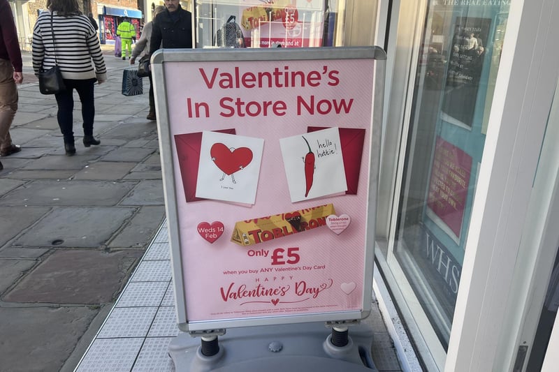 WHSmith has some Valentine's day items on offer.