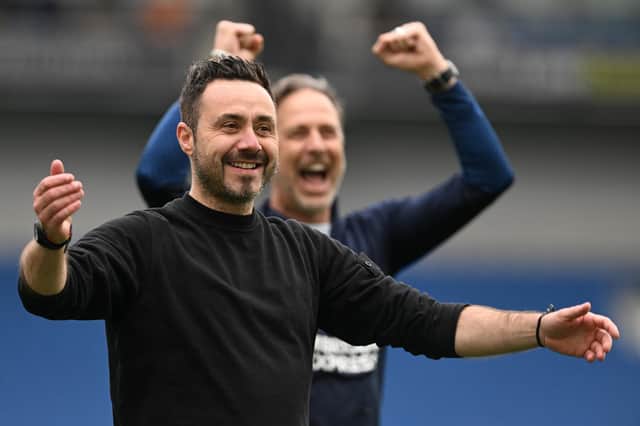 Albion’s 3-1 win over relegated Southampton at the Amex Stadium yesterday (May 21) all-but-confirmed there spot in the competition for the first time in the club’s history. (Photo by Mike Hewitt/Getty Images)