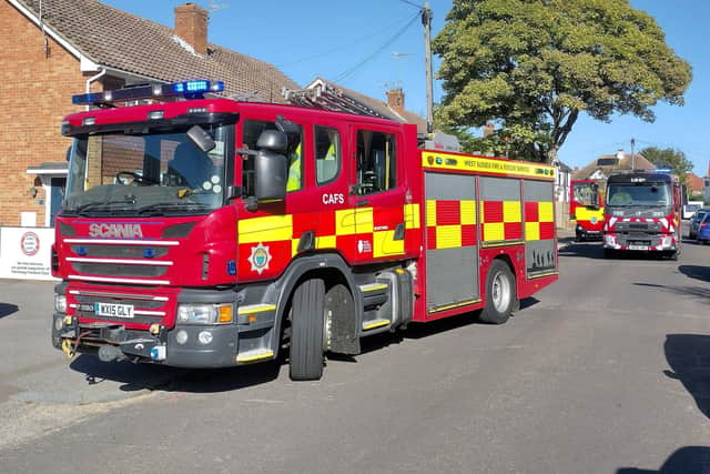 Two fire engines from Worthing were sent to a property in Woodside Road around 10.35am on Saturday. Photo: Eddie Mitchell