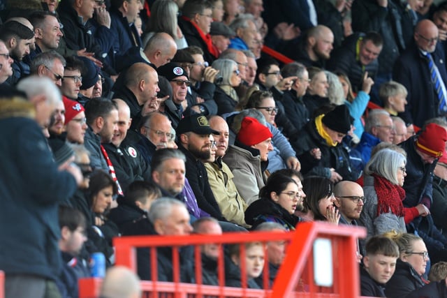 Crawley Town v Rochdale.crowd pictures. Pic S Robards SR2303253