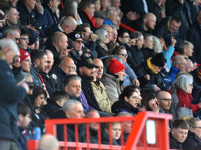 Crawley Town v Rochdale.crowd pictures. Pic S Robards SR2303253