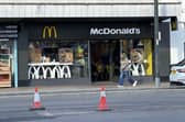 Emergency services were called after an unknown substance was reportedly sprayed within McDonald’s in Haslett Avenue West. Picture by Eddie Mitchell