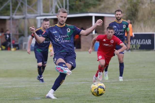Jack Mazzone was denied from the penalty spot at Whitehawk