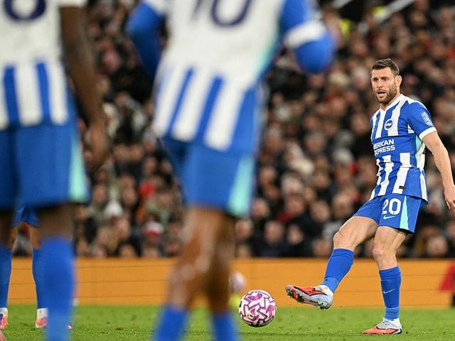 Brighton's set pieces were mostly poor but on stepped the veteran who showed how it's done. Well taken corner headed in by Kostoulas at the front post. Milner did well to steady the ship and keep things simple.