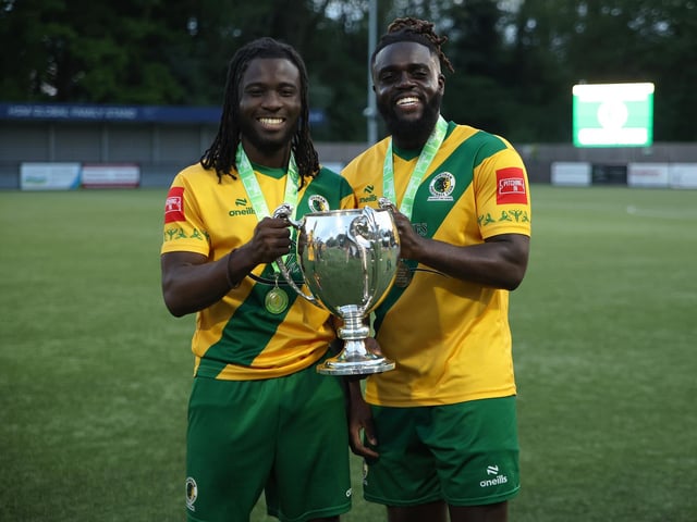 Natalie Mayhew's pictures of Horsham FC's Isthmian League title celebrations