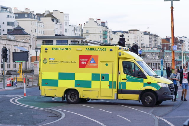 Emergency service crews by Brighton Palace Pier. Picture from Eddie Mitchell