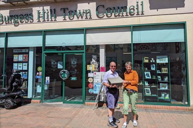 Members of Burgess Hill Swift Supporters and Chairman of the Grants Panel, Councillor Matthew Goldsmith, were at the swift box installation at Burgess Hill Town Council