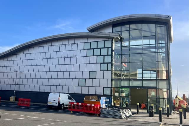 Workmen have been pictured at the former Argos store in Worthing’s Red Square Retail Park. Photo: Eddie Mitchell