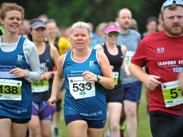 Burgess Hill 10k section of the May bank holiday weekend Mid Sussex Marathon.
Event - Burgess Hill Mid Sussex 10K.
HR26050501. Pic Hollie R/Iconic Media Group : Burgess Hill races at the 2026 Mid Sussex Marathon