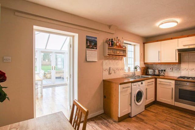 Like the living room, the kitchen/diner is a good size, with matching units, cupboards and work surfaces. There is plenty of space for appliances.
