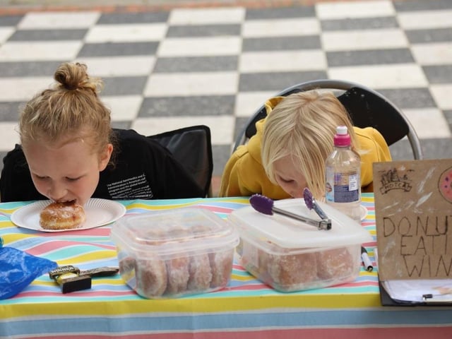 Donut eating event