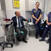 Andrew Griffith MP at St Richard's Hospital (library)