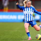 Poppy Pattinson went close for Brighton & Hove Albionv Liverpool (Photo by Bryn Lennon/Getty Images)