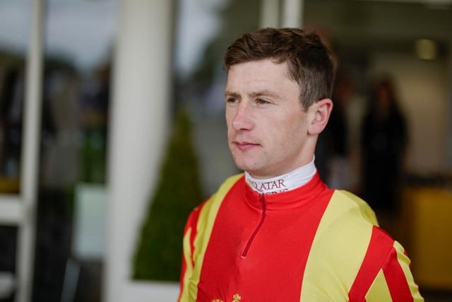 CHICHESTER, ENGLAND - AUGUST 01: Oisin Murphy poses at Goodwood Racecourse on August 01, 2023 in Chichester, England. (Photo by Alan Crowhurst/Getty Images):Images from the opening day of the 2023 Qatar Goodwood Festival