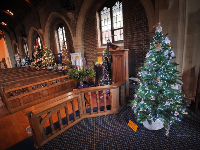 Christmas Tree Festival 2024 at St Michael & All Angels, Glassenbury Drive, Bexhill.