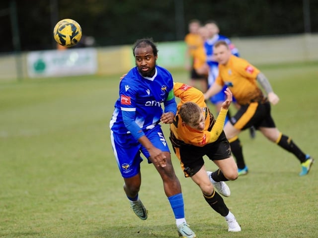Action from Littlehampton Town's 1-1 draw with East Grinstead Town in the Isthmian south east division at The Sportsfield