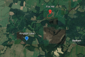 Firefighters have rushed to a busy road, near Petworth, after reports of a serious collision. Photo: Google Earth