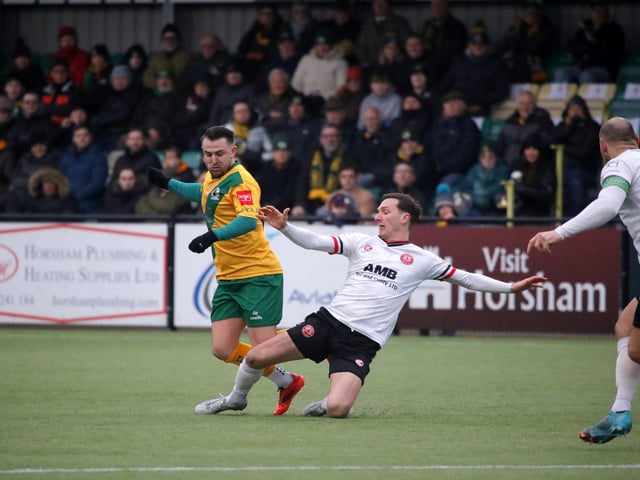 Promotion-chasing Horsham FC were held to a 1-1 draw at home by visiting Chatham Town