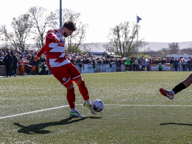 Action from Eastbourne Borough's 5-1 home loss to Maidstone in the National League South