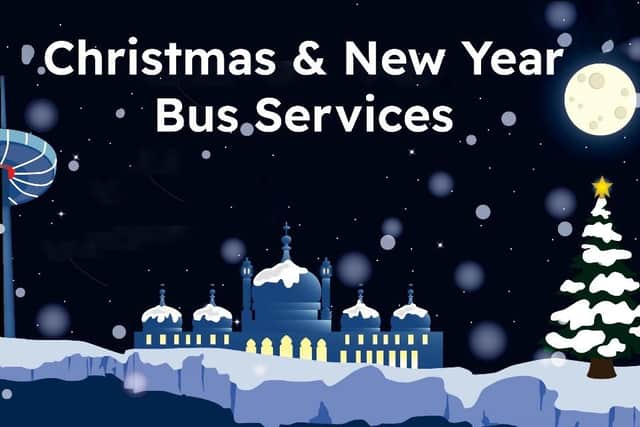 Christmas and New Year holiday bus services announced. Photo: Brighton & Hove Buses