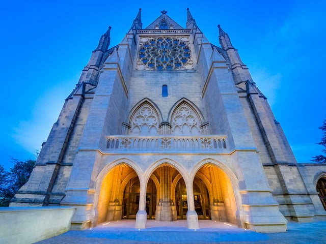The completion of Lancing College Chapel won the Ecclesiastical Award