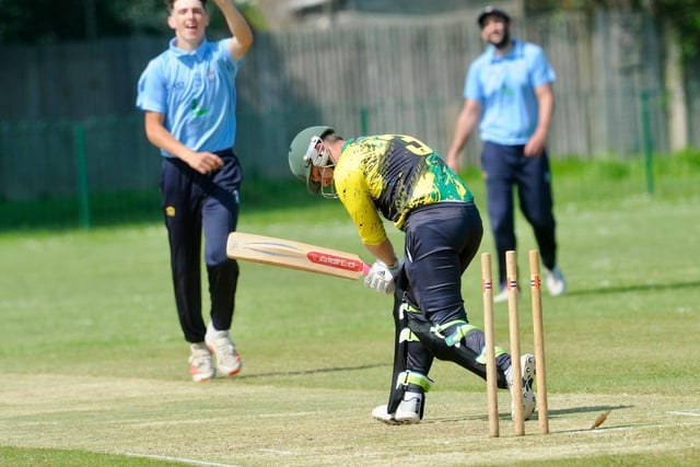 Action from the Sussex Cricket League Division 2 clash between Worthing v Burgess Hill. Picture by Stephen Goodger