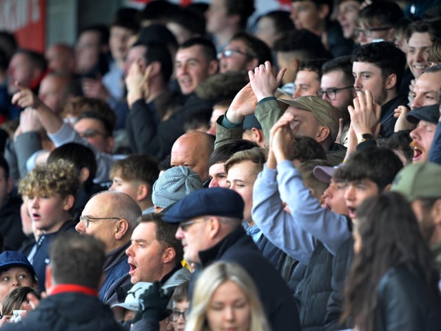 Crawley Town v Rochdale.crowd pictures. Pic S Robards SR2303253