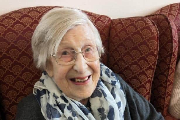 Ena Hicks celebrating her 103rd birthday