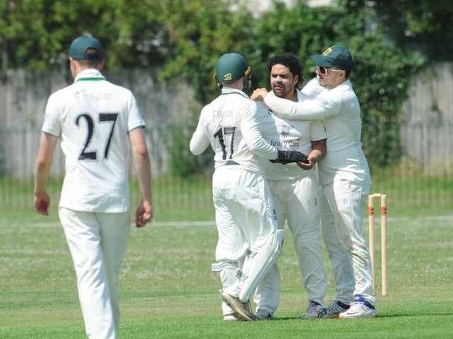 Three Bridges went joint top of the Sussex Cricket League Premier Division after a four-wicket win against bottom side Worthing. Photographer Stephen Goodger was on hand to catch the action