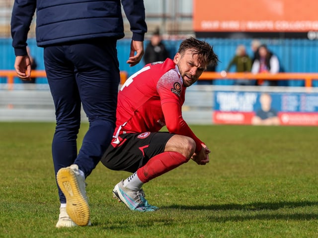 Action from Eastbourne Borough's defeat at Braintree in the National Lague South