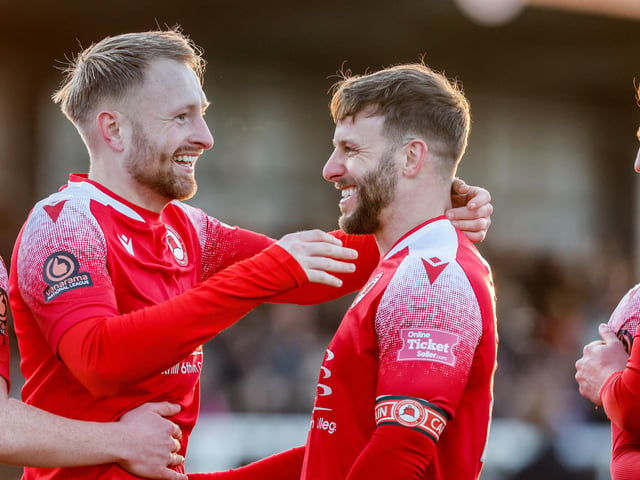 Action from Eastbourne Borough's win over Hungerford Town in the National League South