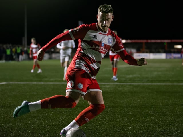 Action from Eastbourne Borough's Sussex Senior Cup quarter-final versus Hastings United
