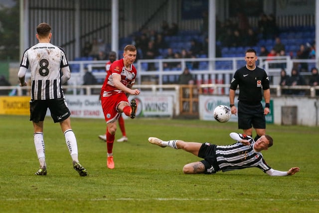 Action from Eastbourne Borough's visit to Bath City in National League South