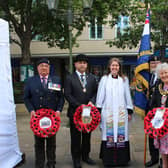 A wreath-laying ceremony in Horsham's Carfax commemorated Armed Forces Week