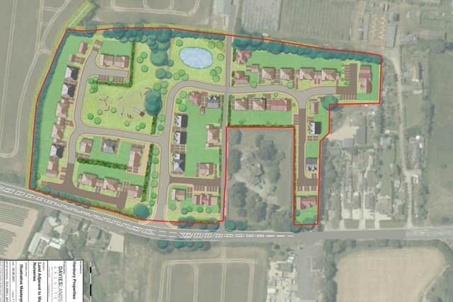 Outline plans have been approved for 95 homes in Woodgate