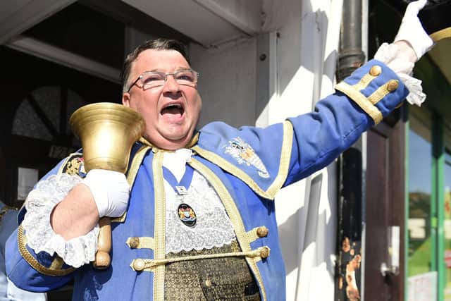 Worthing town crier Bob Smytherman