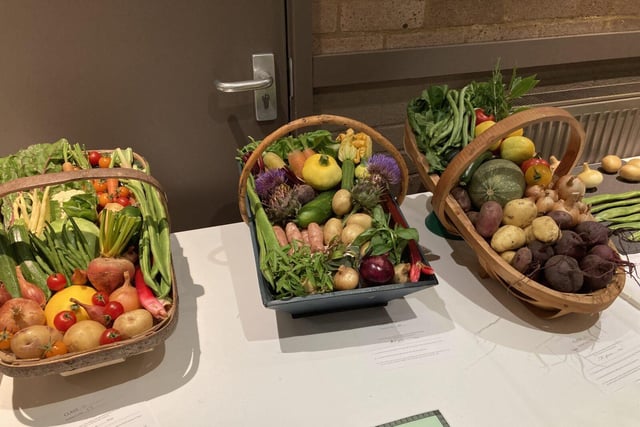 Trug basket of mixed vegetables at Southwick and Fishersgate Horticultural Society's annual summer show. Picture: Submitted