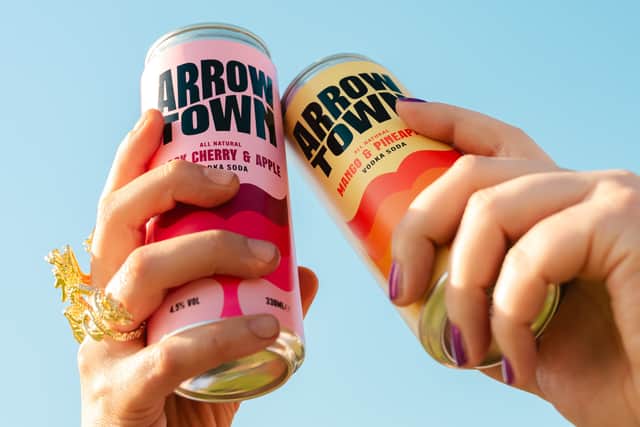 Sainsbury’s is set to stock Arrowtown’s Mango & Pineapple and Black Cherry & Apple variants. Photo: Right Hand PR