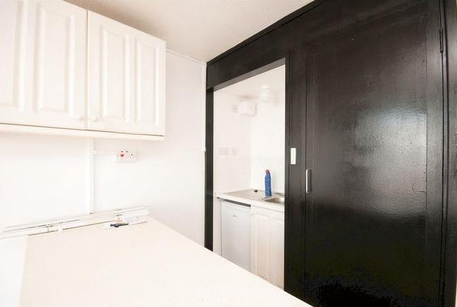 The kitchen cabinets