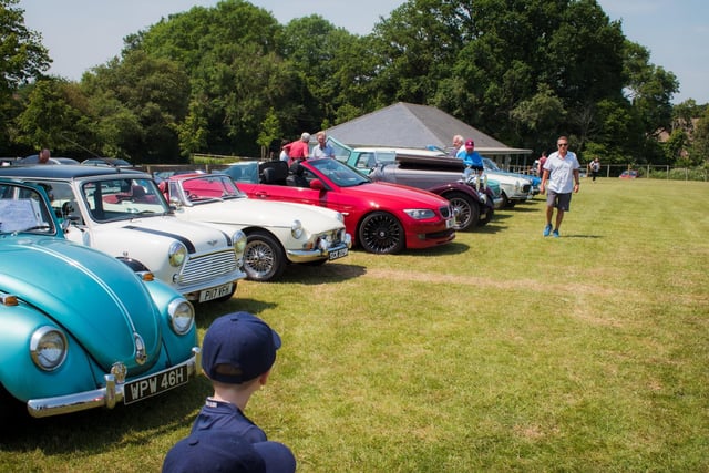 Members of Storrington and District Classic Sportscar Enthusiasts - SADCASE - were out in force with their vehicles