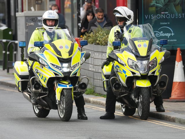 An increased police presence has been seen across Brighton on Sunday (October 18), as thousands of football fans descended on the city for Albion's Premier League clash with rivals Crystal Palace.