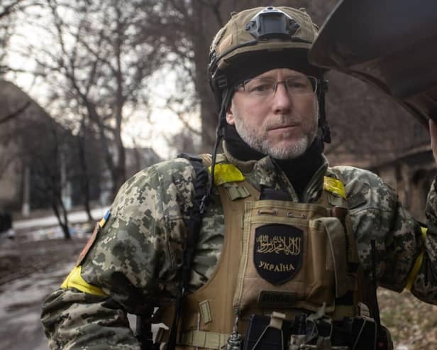 A medic of the field hospital in Bakhmut, amid Russia's attack on Ukraine.