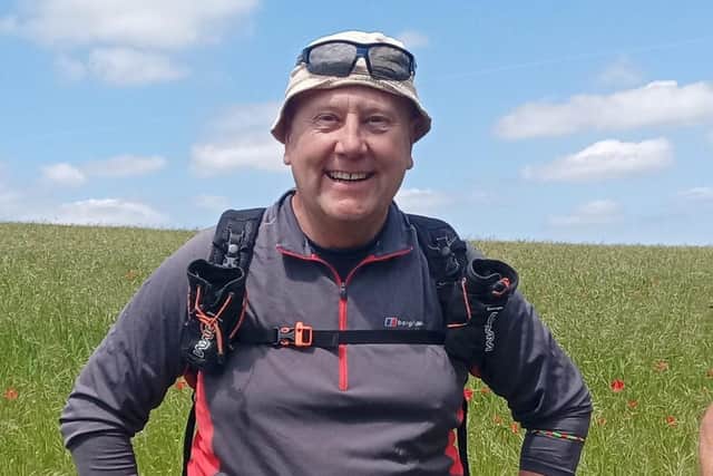 Mark Potter is repeating his pilgrimage from Shoreham to Chichester Cathedral