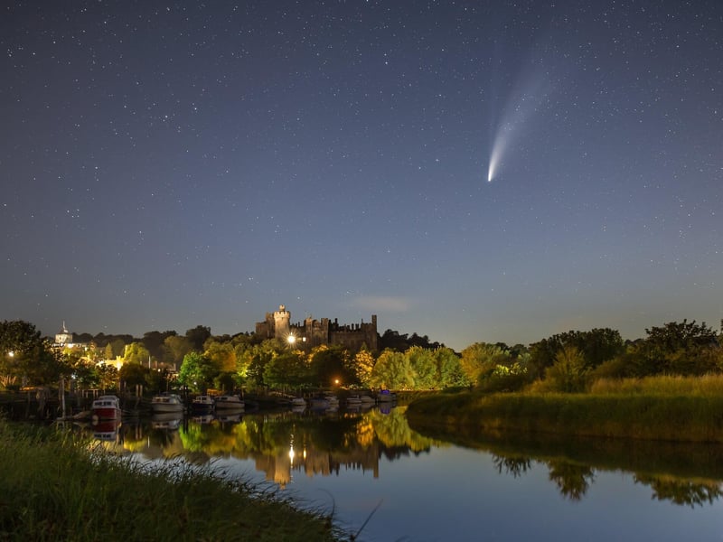 Neowise over Arundel by Neil Jones