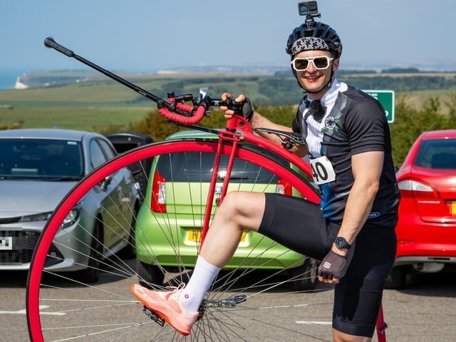 Beachy Head World Championship Penny Farthing Hill Climb 2025. Photo by TK photography. https://www.facebook.com/tadaskphoto