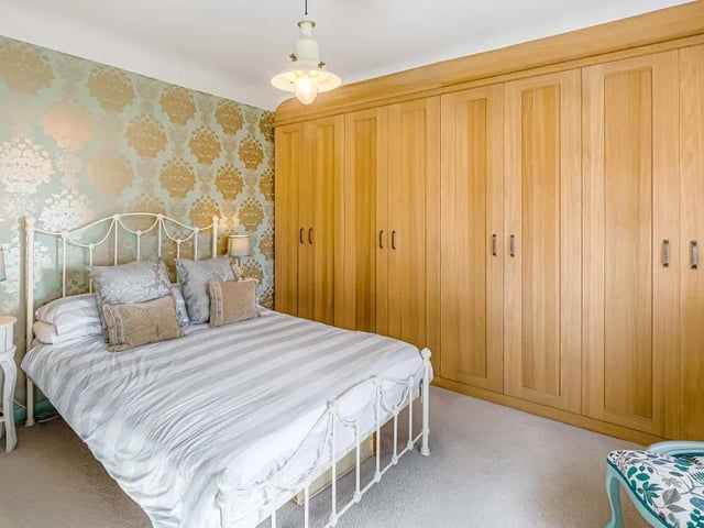 One of several beautifully appointed bedrooms.