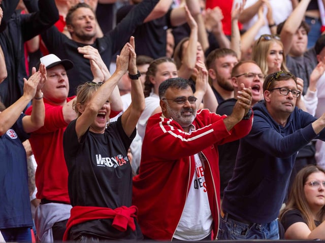 Crawley Town fans flocked to Wembley in their thousands to roar the boys on to glory.